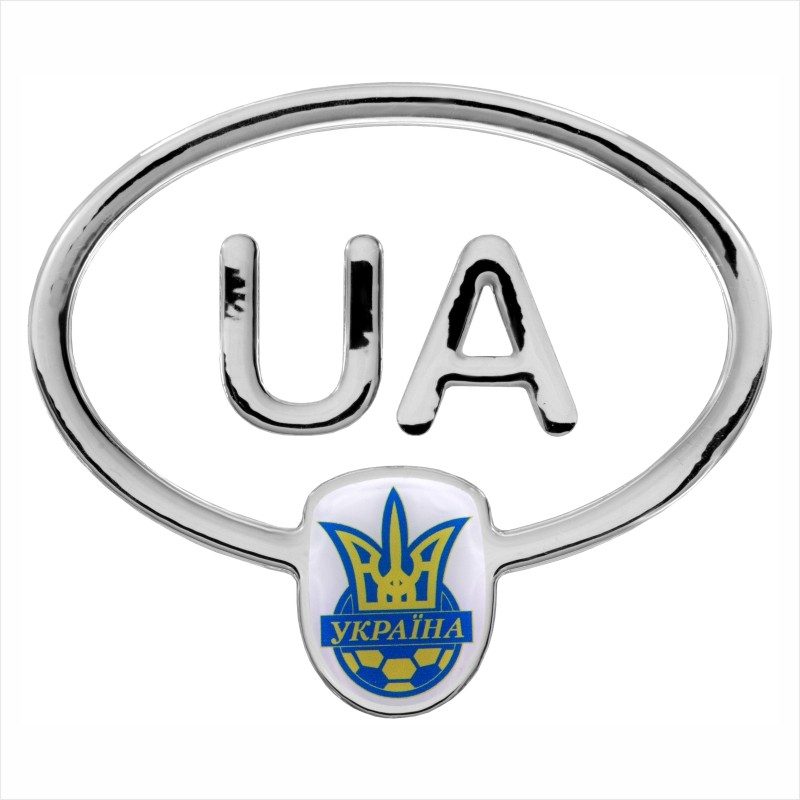Iškilus UA lipdukas su Ukrainos herbu